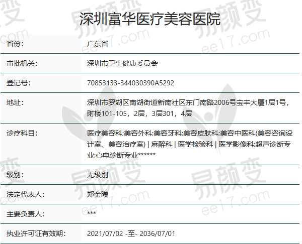 深圳富华医疗美容医院正规吗？